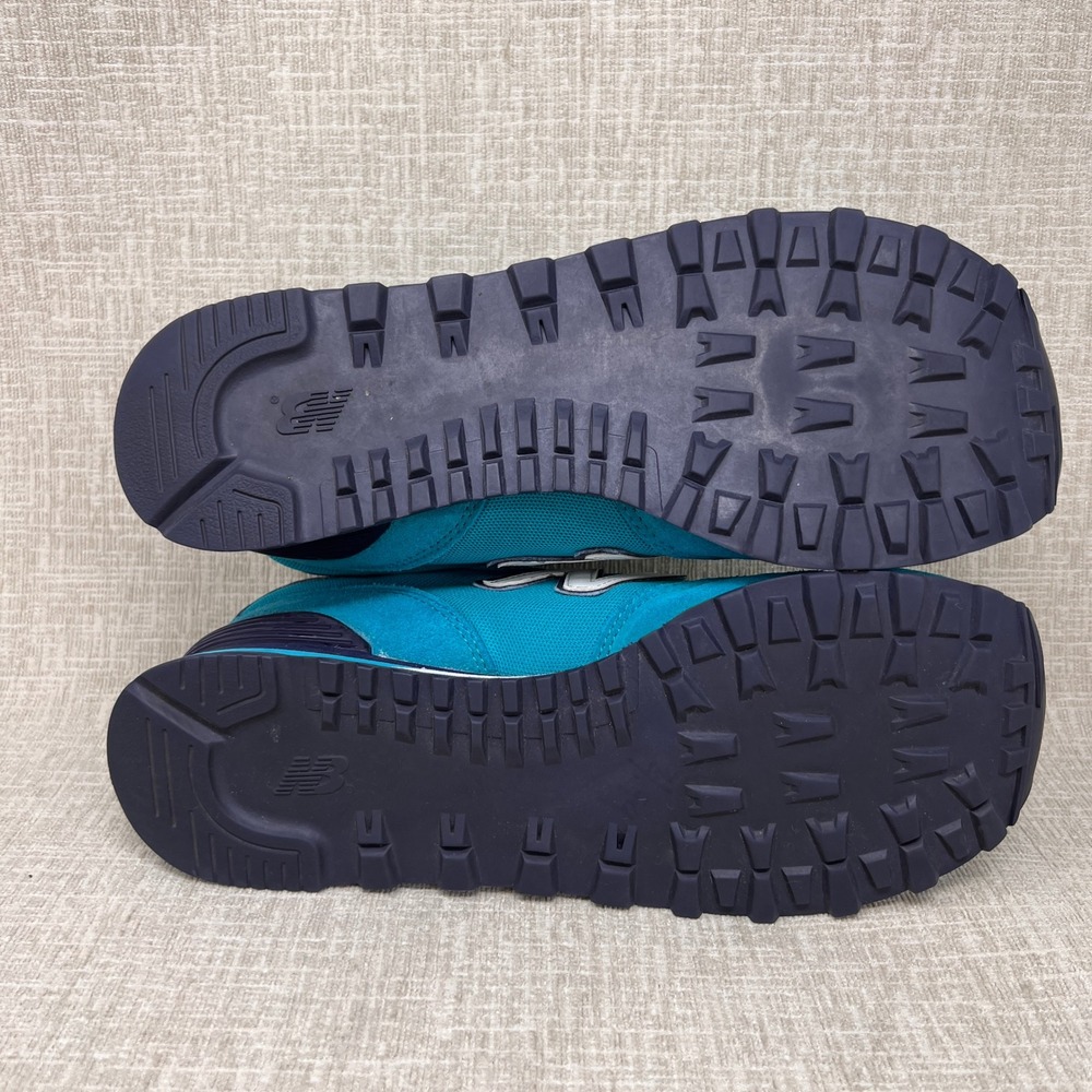New Balance 515 Womens 9 B Teal Navy Blue Suede Mesh Retro Casual Sneakers - Picture 7 of 11